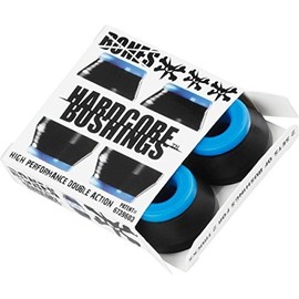 Bones Wheels Hardcore Black / Blue Skateboard Bushings - Includes 4 Pieces - Soft