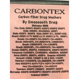 SMOOTH DRAG CARBONTEX SHIMANO 9908 STRADIC, SUSTAIN, TWINPOWER, SAROS & VANQUISH Washers