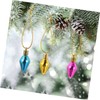 Parliky 200pcs Balls Ornament Lamp Small Delicate Pendant Mini Xmas