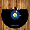 Brunswick Skyline Wall Clock Blue / Yellow Football Clock High-Quality