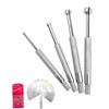 4 PCS Small Hole Gauge Set Ball Type, Full Round