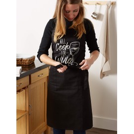 DII Cook for Wine Print Chef Apron