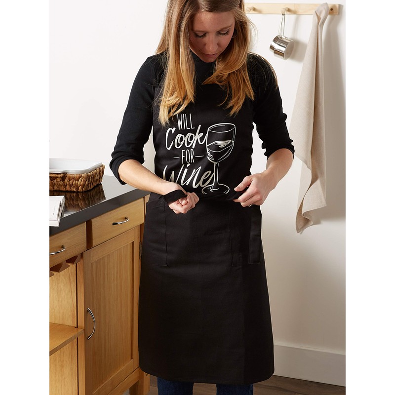 DII Cook for Wine Print Chef Apron