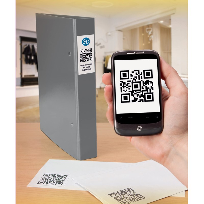 Avery Blockout QR Code Label 35 per Sheet 35x35mm White