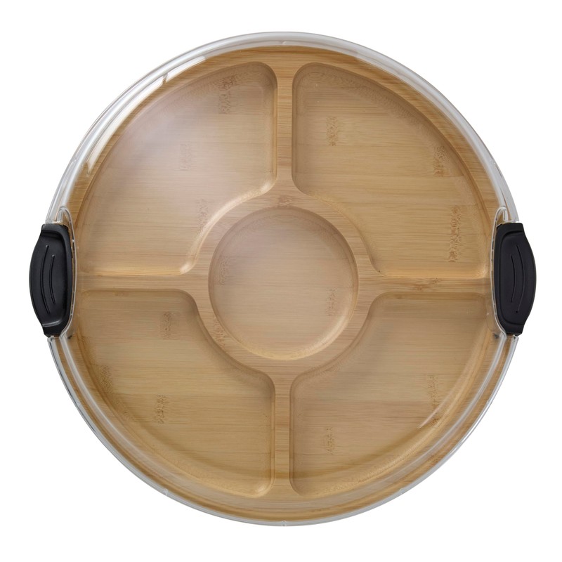 FARBERWARE Build-a-Board Cutting Board with Five Compartments and Clear Locking