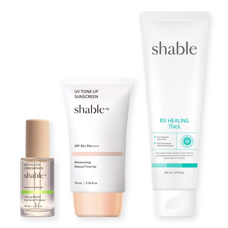 Shable Cica Ampoule + Healing Light Shable Shaving Set (2