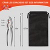 JIUGUNIANG 8pcs Crab Leg Crackers Set, Seafood Tools Contain 4