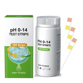 100 Universal pH Test Strips (0-14 Range) - Professional Water, Soil and Aquarium Food and soap Making, Obtain high-Precision Results in Seconds, Color Charts