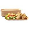 Jogoico Paper Plates 50Pack Rectangular Disposable Paper Trays 26.5x12.5cm