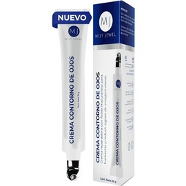 MIST JEWEL Crema para Contorno de Ojos, Arrugas y Ojeras con Cafeína, Ácido Hialurónico y Esferas Hidratantes de 20 G