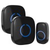 SadoTech Wireless Doorbell Kit, Black, 2 Plug In Receivers