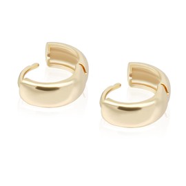 009/039 Krstudent 2 Pairs Hoop Earrings for Women, 18K Gold Plated Earrings for Women｜Small Lightweight Hypoallergenic Cartilage Huggie Earrings for Girls