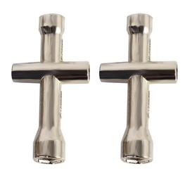 Leadigol 2PCS Hex Hexagon Sleeve Wrench,Metal Cross Wrenches Small Sleeve Hex Socket Wheel Spanner for RC Model Car