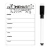 1 x magnetic message board and 1 x black whiteboard