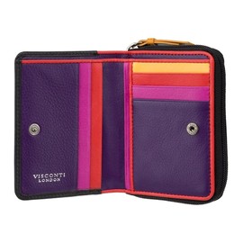 VISCONTI Ladies Small Leather Purse RFID Contactless Tap & Go Pocket LV6