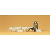 Preiser HO Scale Shepherd With Dog & Sheep