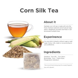 NESTLADY Corn Silk Tea bags Suitable for both hot and cold Corn Flavor 20pcs…