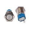 JIQI 2 x 16 mm Momentary Metal Pressure Switch 12