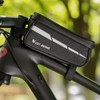 1L Bicycle Bag Reflective Bike Frame Fronttube Bag Touchscreen Mobilephone