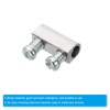 TOP-VIGOR 25Pcs Steel Wire Rope Cable Clamp, M3 Double Hole