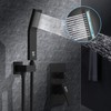 SR SUN RISE Matte Black Shower Faucet System Set 8"