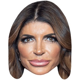 Teresa Giudice (Brown Hair) Celebrity Mask, Flat Card Face, Fancy Dress Mask