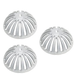 GSW FS-DS Heavy Duty Aluminum Dome Sink Drain Strainer Floor Drain Cover for Kitchen, Restaurant, Bar, Buffet or Food Service. 5-1/4" Diameter x 2-1/4"H (3 pcs)