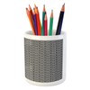 Ambesonne Abstract Pencil Pen Holder, Optical Illusion Stripes Diagonal Squares