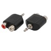 Aexit 10pcs (Distribution electrical) 3.5mm Stereo Male Jack to Dual