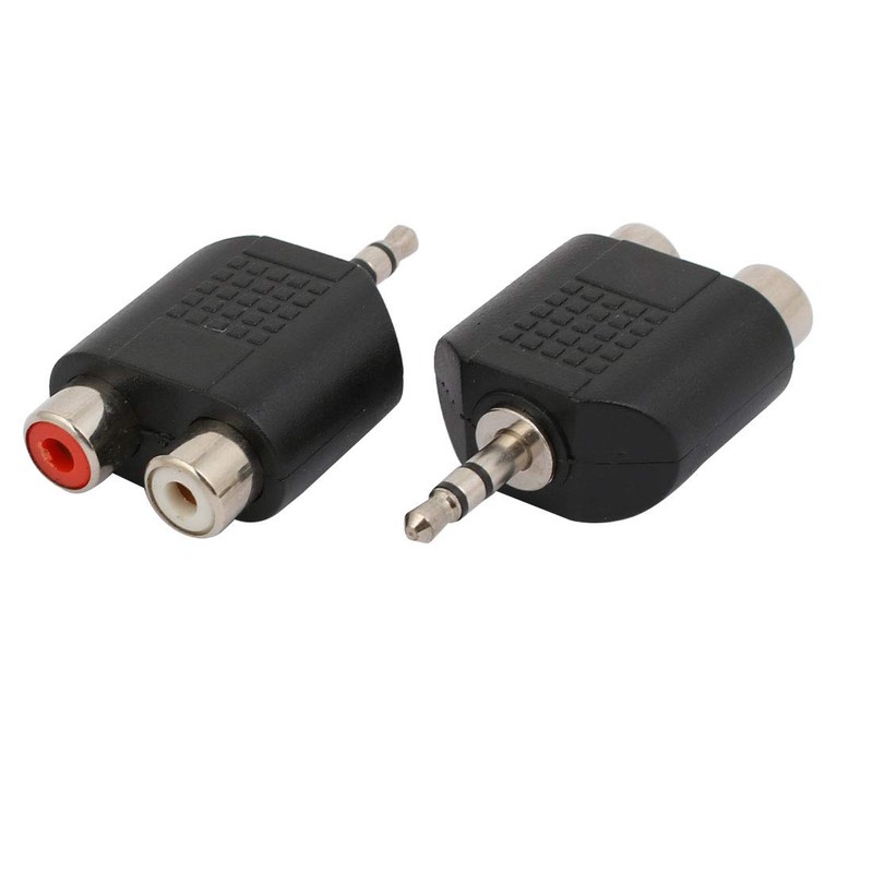 Aexit 10pcs (Distribution electrical) 3.5mm Stereo Male Jack to Dual