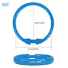 Qulable Colorful Shower Curtain Hooks - 12 Pcs Circular Plastic