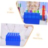 FELTECHELECTR 2pcs Test Tube Holder Storage Box Tube Case Slots
