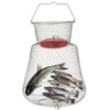 weyleity Floatable Galvanized Steel Wire Fish Basket丨Collapsible and Portable Fishing