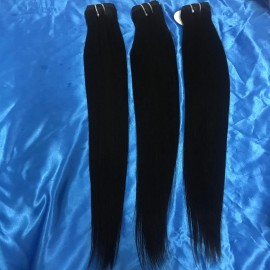 One Single Donor Natural Straight Human Hair Best Quality Vietnamese Raw Unprocessed Wholesale Price Cambodian Burmese Curlycolor: 1pcs bundle Straight, Stretched Length: 20 Inches