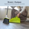 Casabella Basics 2-Piece Angled Broom and Dustpan Set, 44" Angled