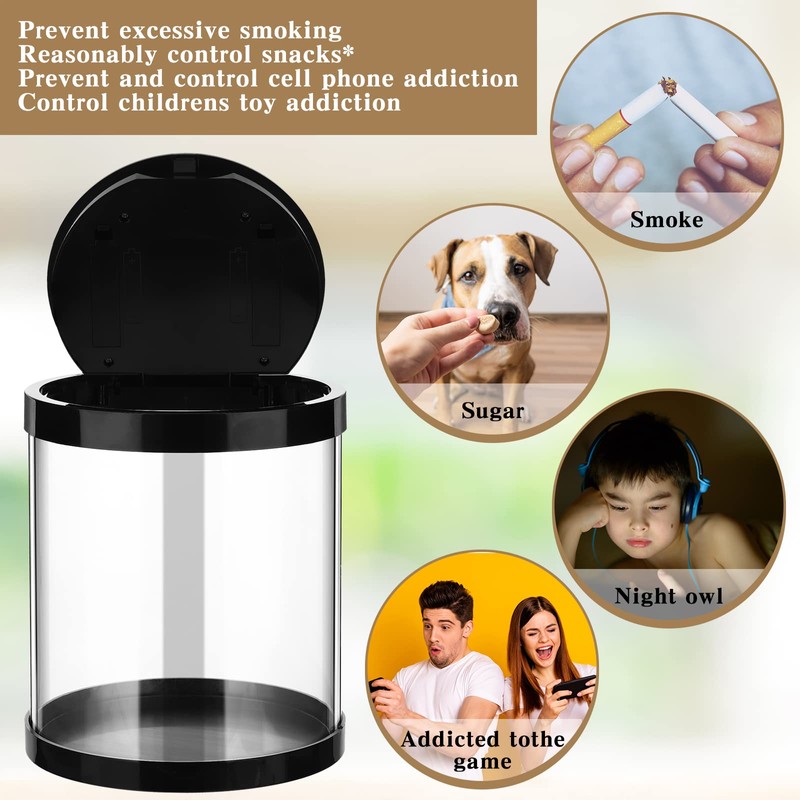 Qualirey Timed Lock Box Multipurpose Time Locking Container Plastic Self