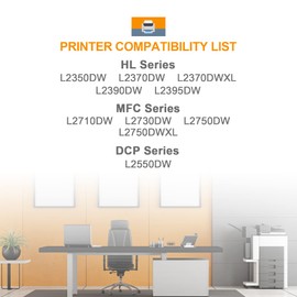 VAMTAY Remanufactured Toner Cartridge Replacement for Brother TN760 XL TN770 TN760 TN-770 for MFC-L2710DW HL-L2395DW DCP-L2550DW HL-L2350DW Printer (4 Pack, Black)