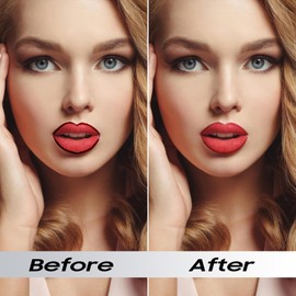 Peel Off Lip Liner Stain - Non-Stick Cup Lip Comfortable Vivid Color Peel Lip Stain Transfer-Proof & Long - Wear, Create Beauty & Charming Lip Makeup For All Skin Types with All-Day (#07 Dark Red)