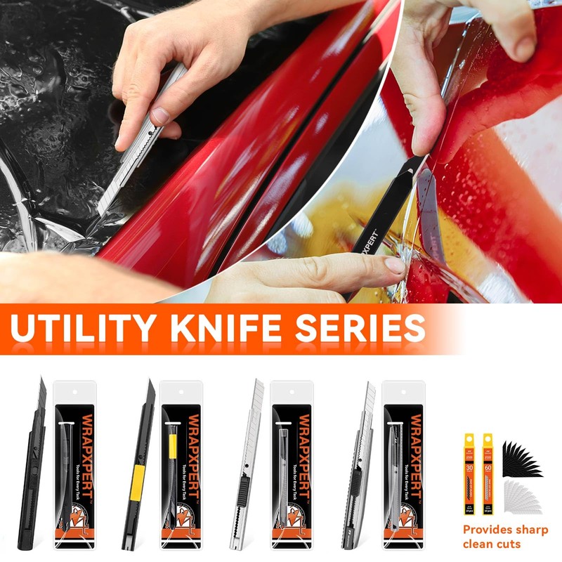 WRAPXPERT Window Tinting Tools for Windshield/Rear Glass Film Install and