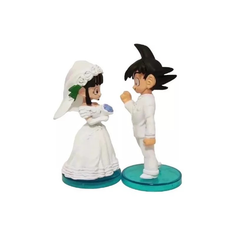 goku 2 Figuras Pastel Boda Goku Y Milk Dragon Ball