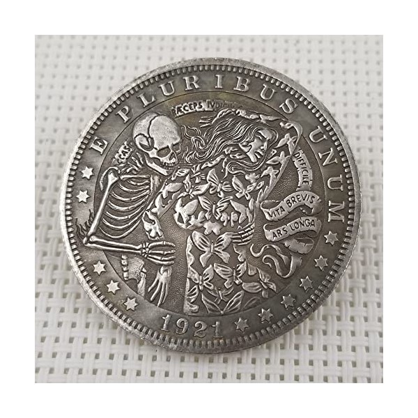 MOZART MOZART Replica Artistic Hobo Nickel 1921 Hippocrates Skeleton Beauty