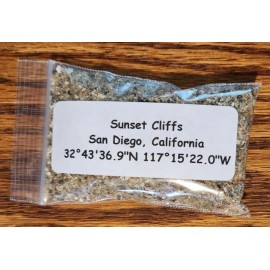 Sunset Cliffs Beach Sand Soil Sample in San Diego California Approximately 30ml.