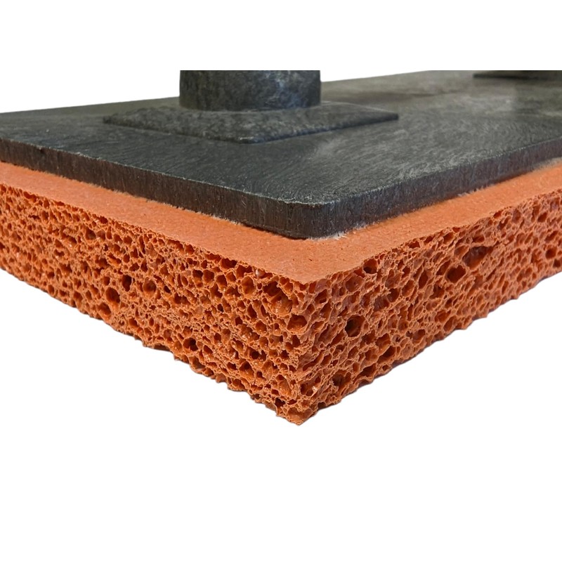 Orange Sponge Float 280x140x18 mm Rubber Coarse Sponge Plastering Rendering