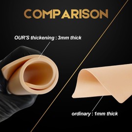 1203RL Artificial Skin Tattoo Practice Skin 3 mm and Tattoo Needles 3RL, Unihuby 4pcs Tattoo Skin 20pcs Tattoo Needles Tattoo Skins Fake Skins Set