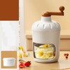 Hand Crank Shaved Ice Machine Stainless Steel Blades Safe Portable