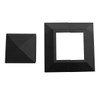 Post Cap and Skirt Kit for Privacy Screen, Matte Black