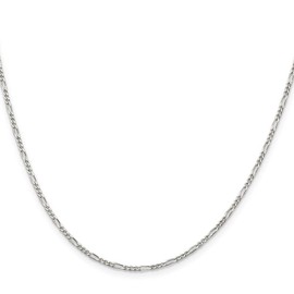 FJC Finejewelers Sterling Silver Figaro Chain 20 Inches x 1.75 mm