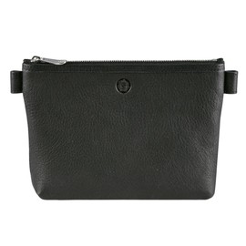 SONNENLEDER High-Quality Cosmetic Bag "Silvretta" Colour: Black *Genuine Leather*