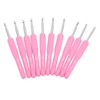 10pcs Crochet Hooks Kit Ergonomic Silicone Handles Crochet Hooks 6MM