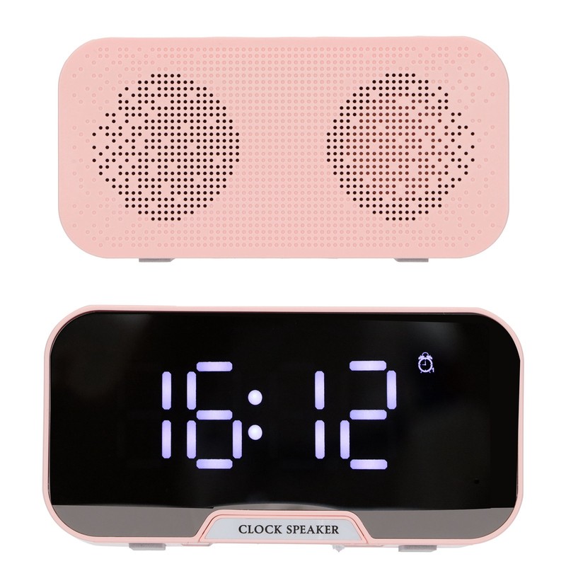 D‑88 Multifunctional Bluetooth Clock Speaker Portable Dual Alarm Clock Function